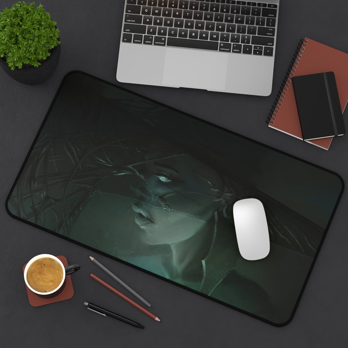 Evelyn the Mental Bearer Bearer Desk Mat