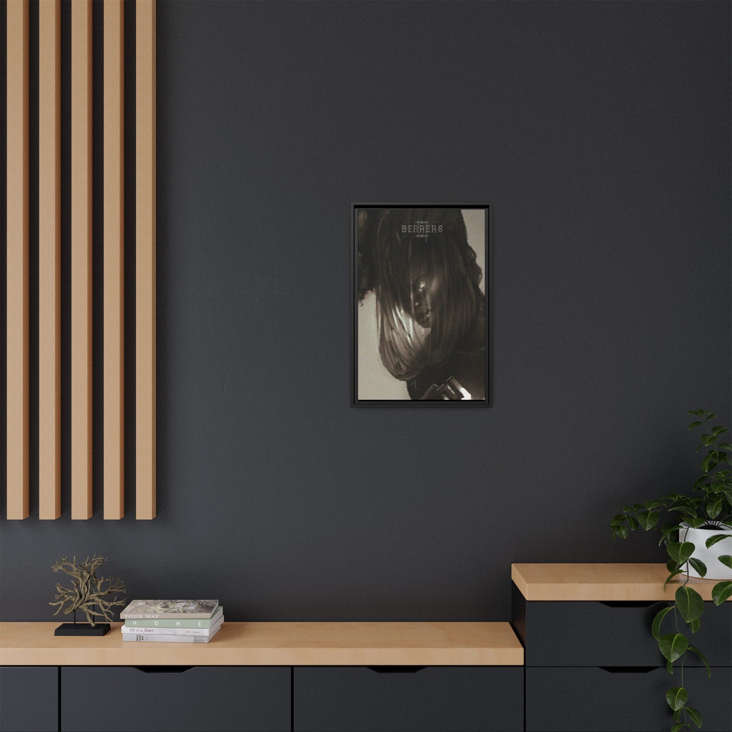 Adisa the Mangled Bearer - Framed Matte Canvas Art - Chic Wall Decor, Modern Home Accent, Unique Gift, Stylish Room Decoration, Trendy Art Print