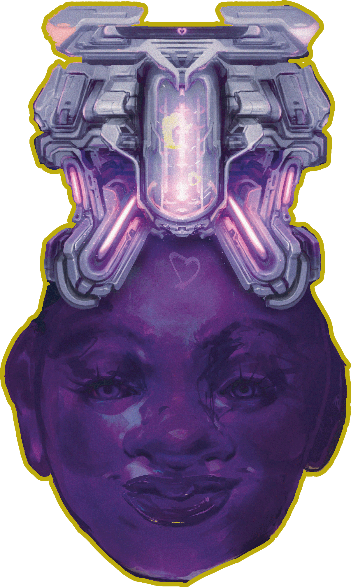 LoveTech(1).exe Bust 3" Sticker