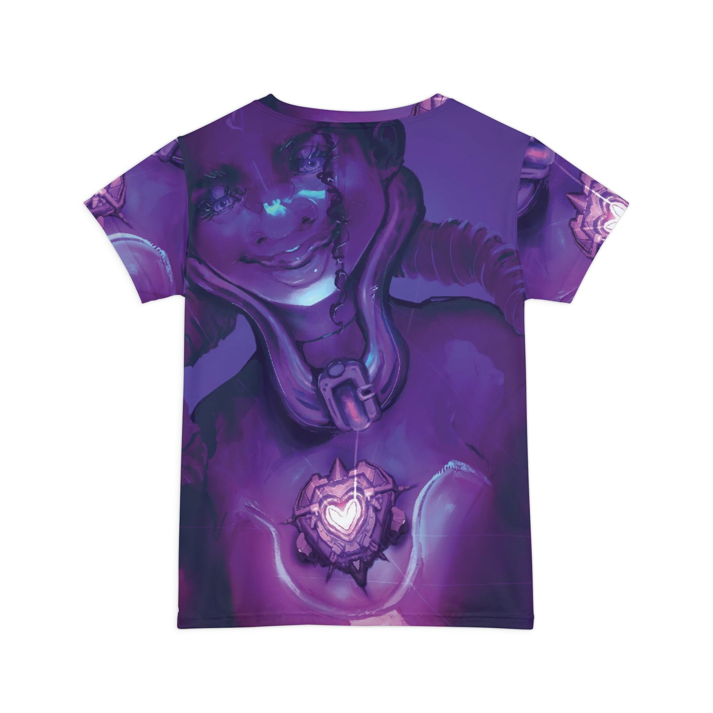 LoveTech(2).exe Women's Short Sleeve Shirt (AOP)