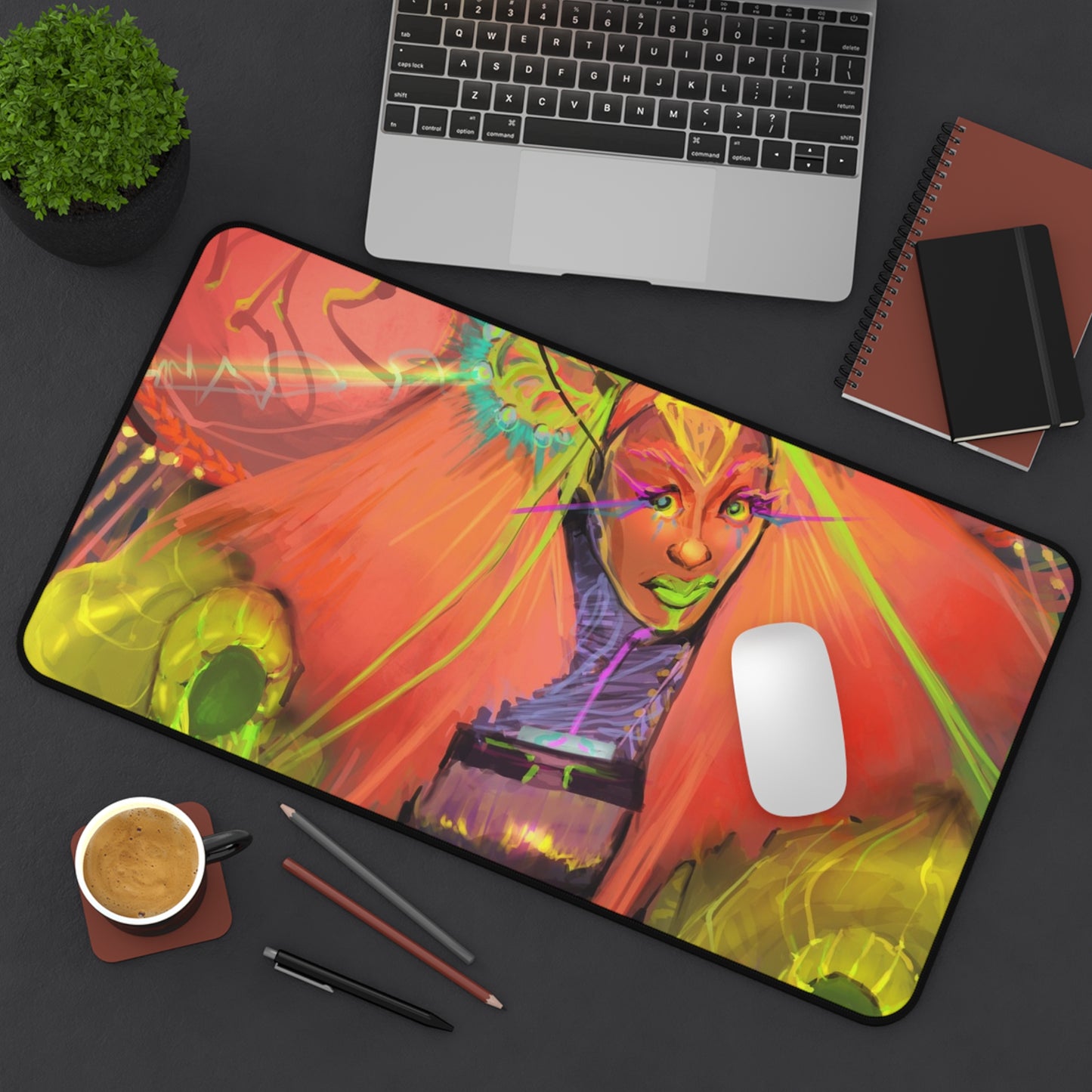 Cyber Fae Bae Desk Mat