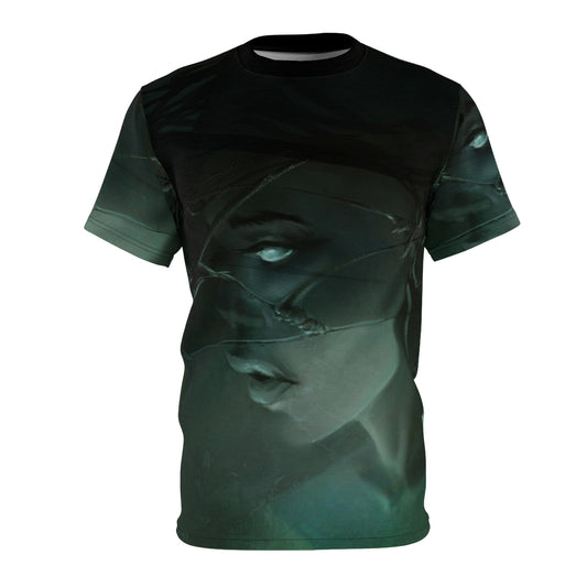 Evelyn the Mental Bearer Unisex Cut & Sew Tee (AOP)