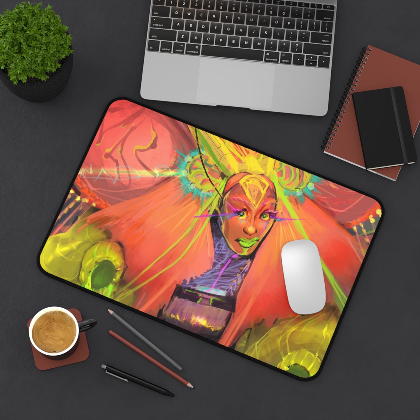 Cyber Fae Bae Desk Mat