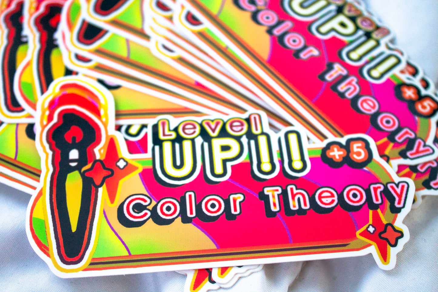 LEVEL UP - Color Theory 5" Sticker