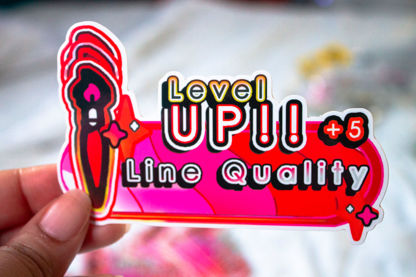 LEVEL UP - Line Quality 5" Sticker