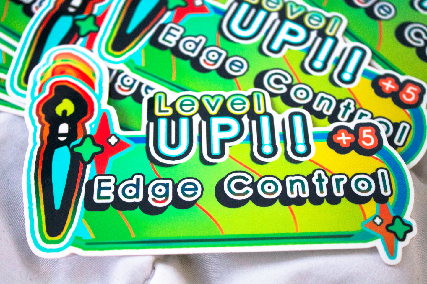 LEVEL UP - Edge Control 5" Sticker