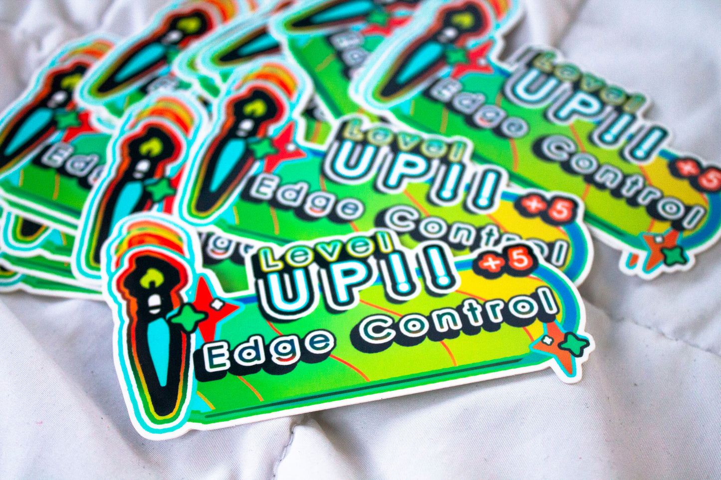 LEVEL UP - Edge Control 5" Sticker